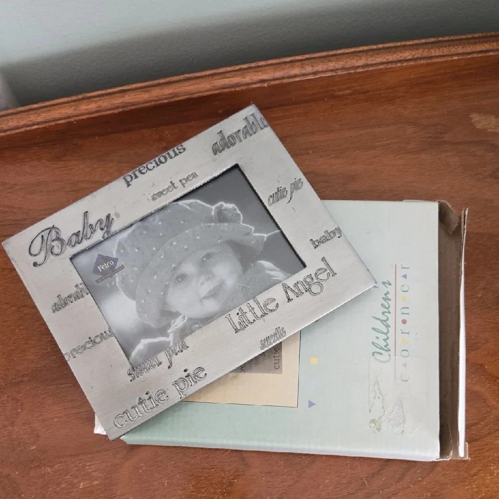Adorable Silver Baby Picture Frame - Picture 4 of 7